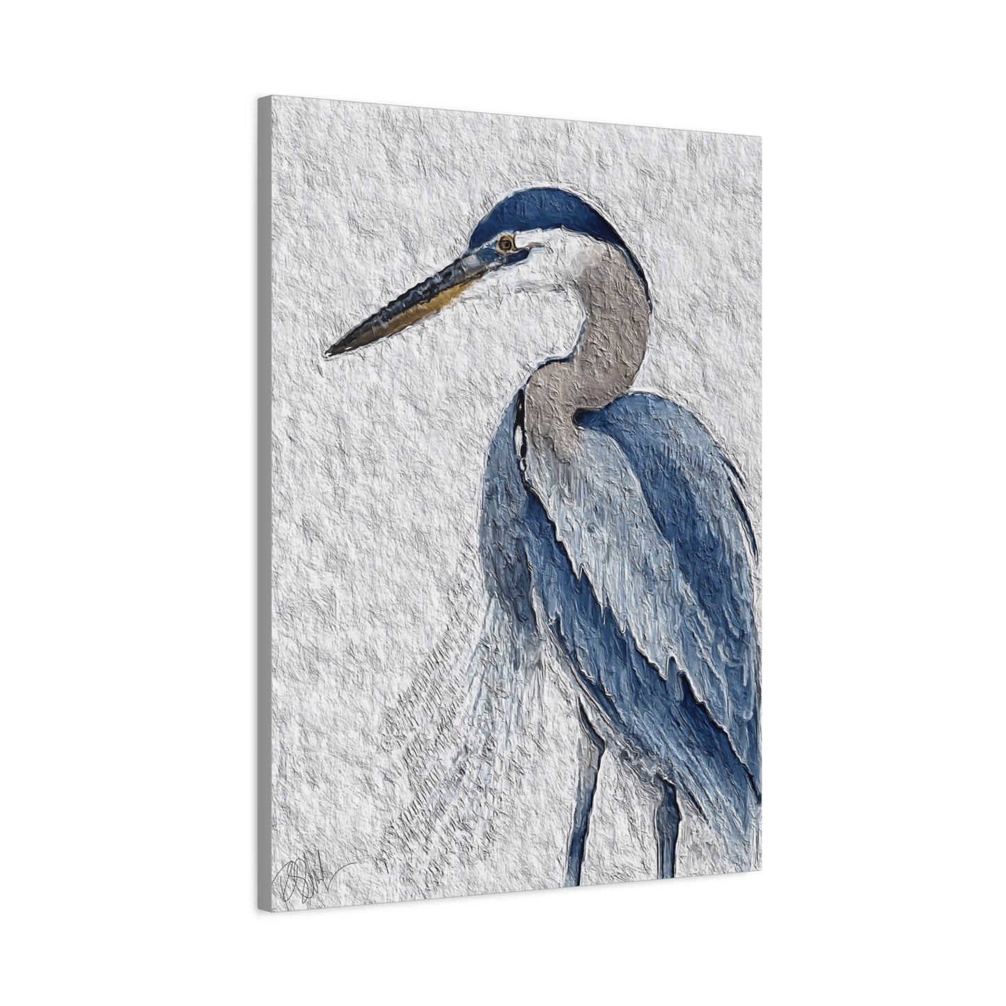 "Icon of Herrington: The Blue Heron" Digital Print on Matte Canvas, Stretched, 1.25"