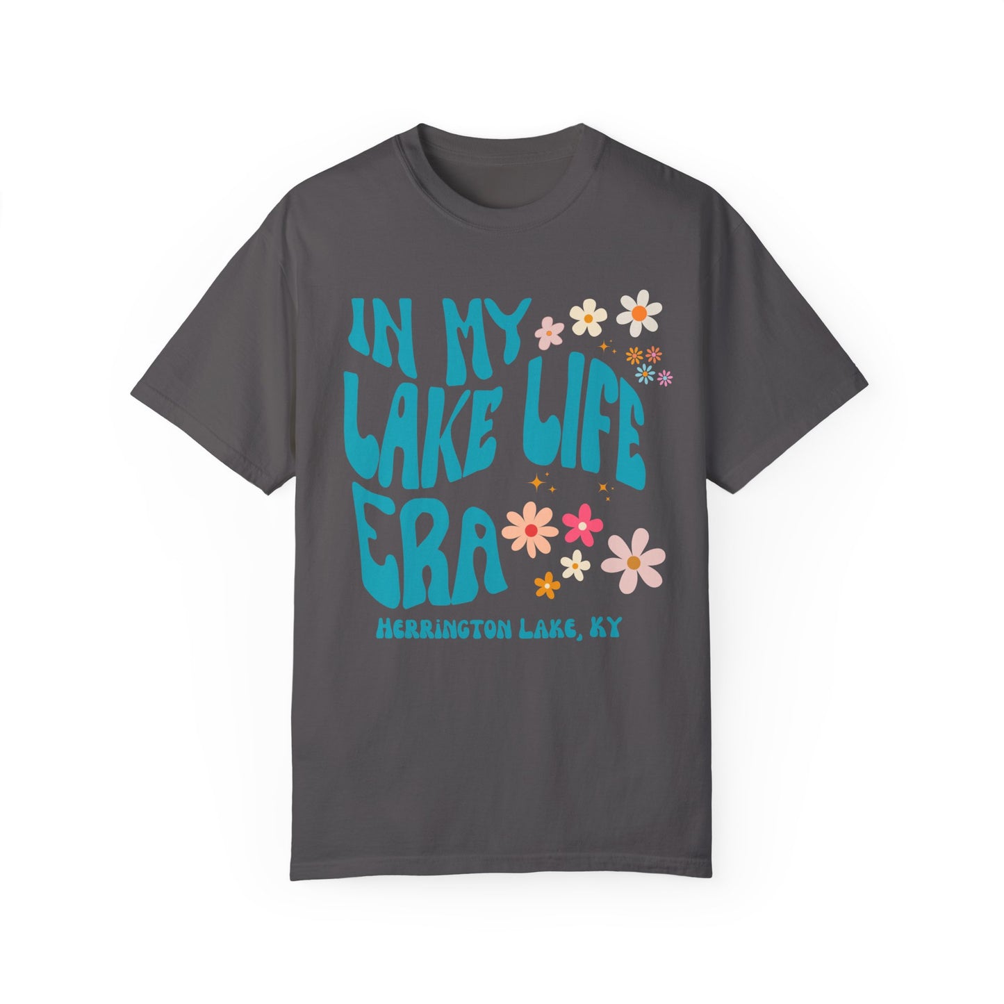 "In My Lake Life Era" Pastels Premium Garment-Dyed Cotton T-shirt