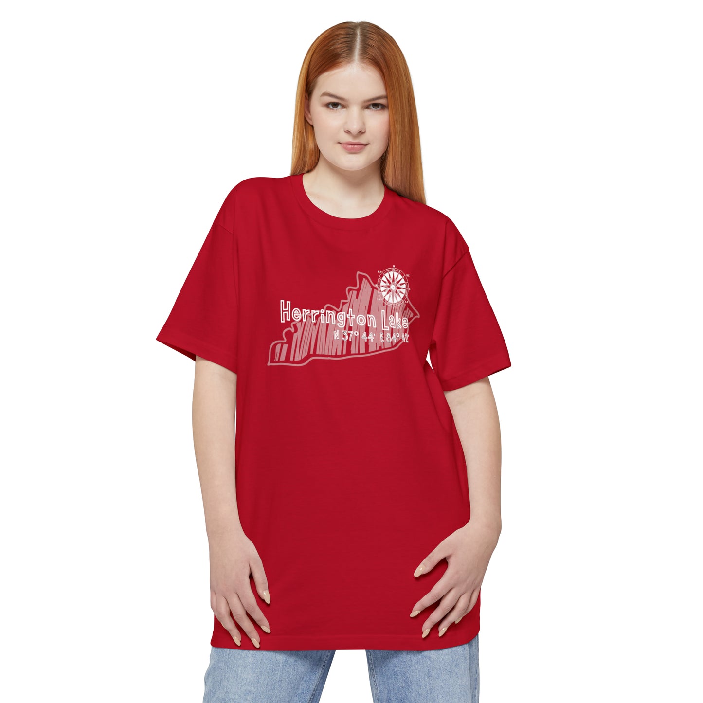 Herrington Lake Cabin Sketch Tall Hanes Beefy-T® T-Shirt