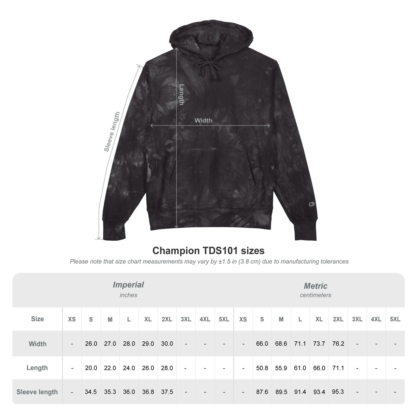 Embroidered Herrington Lake Nautical Collection Unisex Champion® Tie-Dye Hoodie