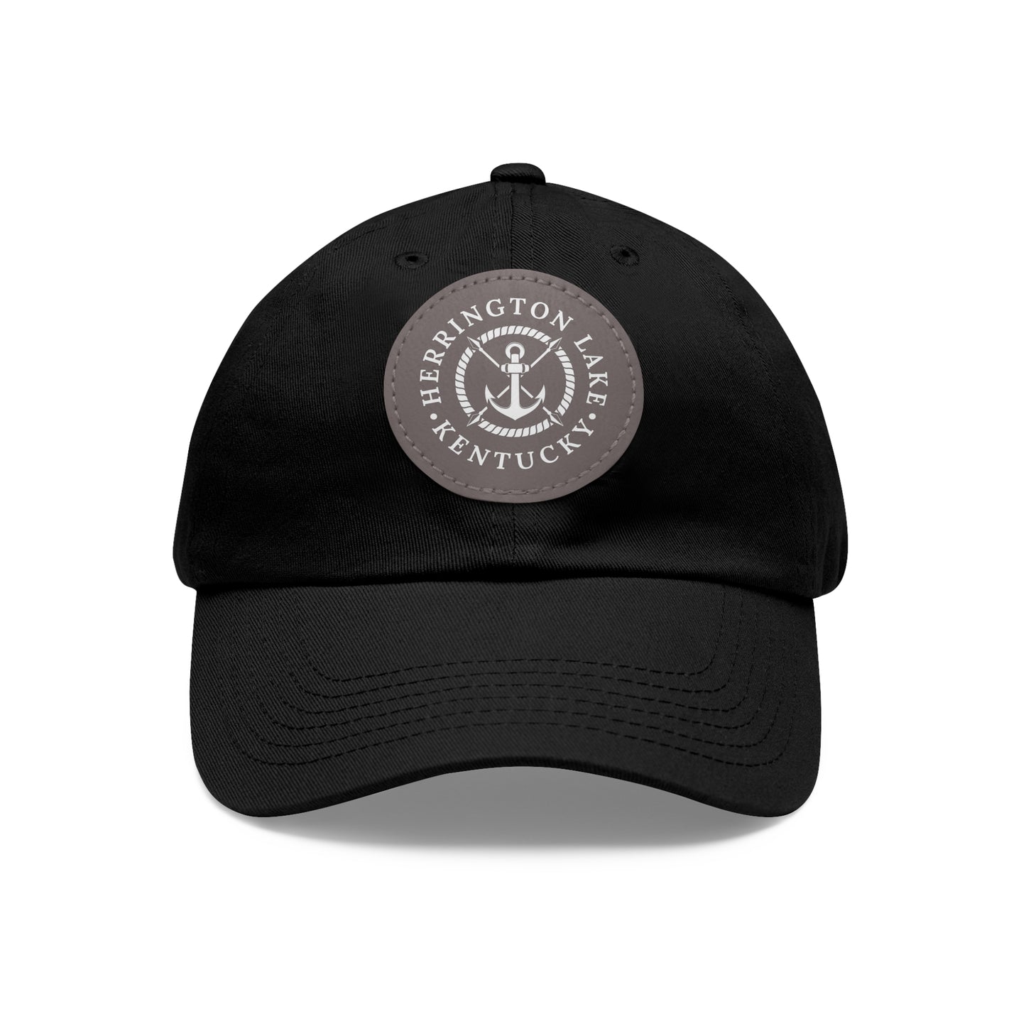 Herrington Lake Nautical Collection Dad Hat with Leather Patch (Round)