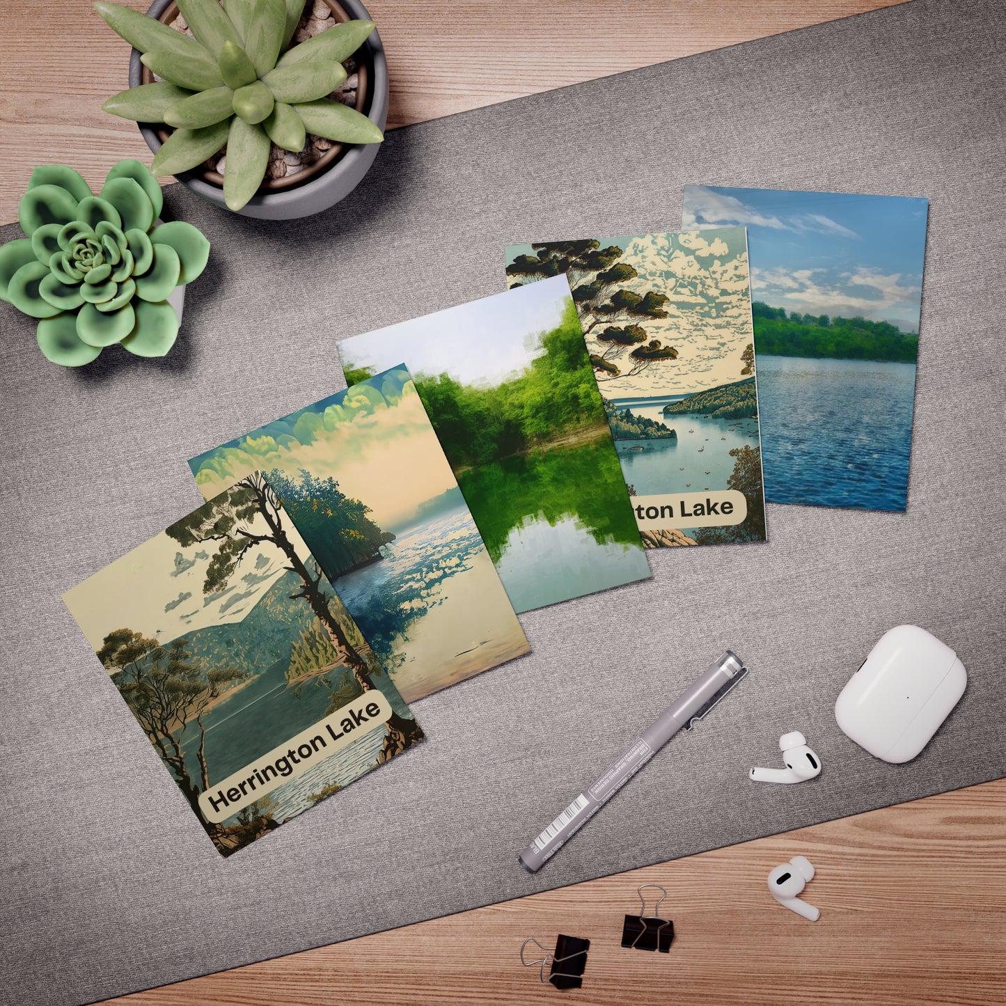 Herrington Lake Greeting Cards Starter Set (5-Pack)
