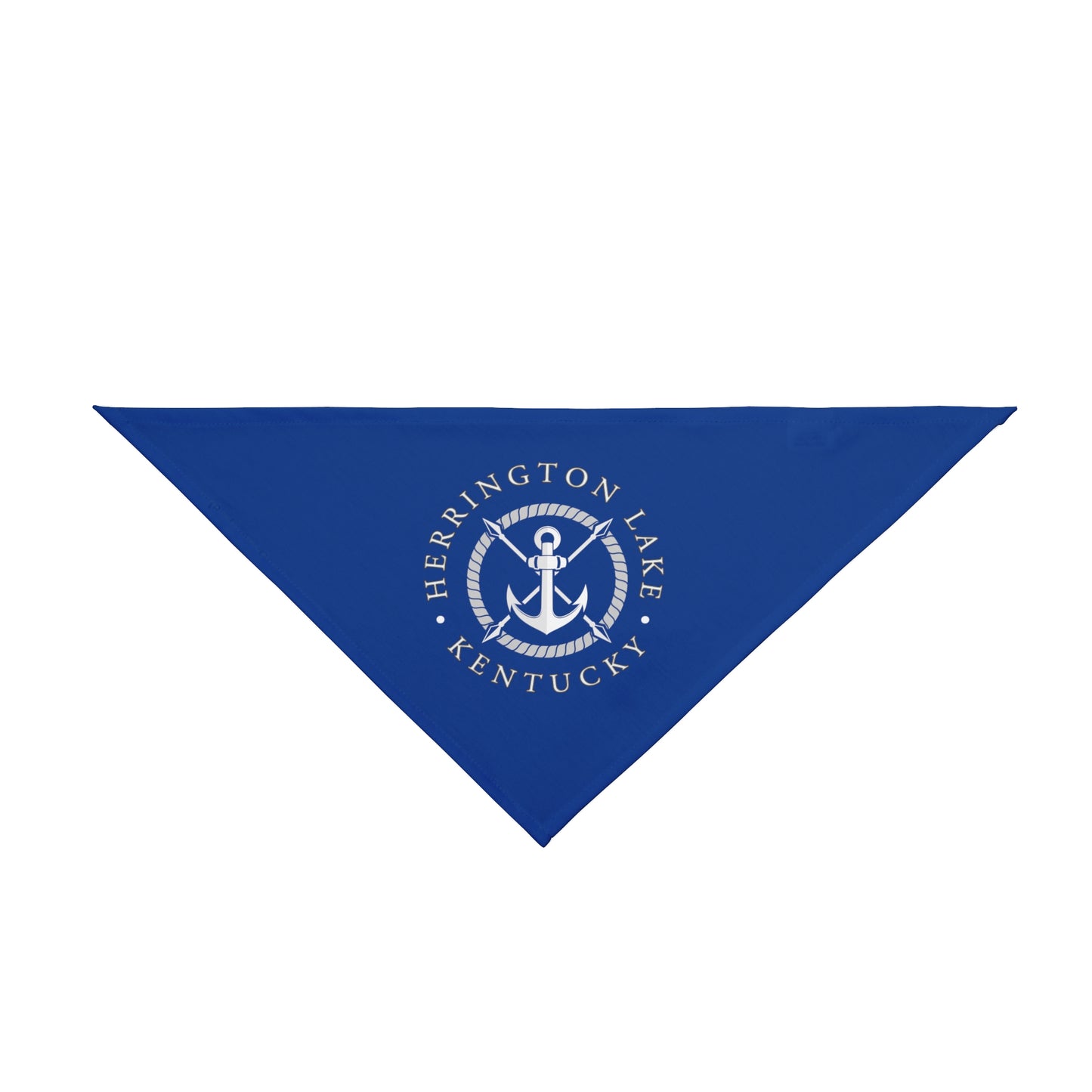 Herrington Lake Nautical Pet Bandana, Blue