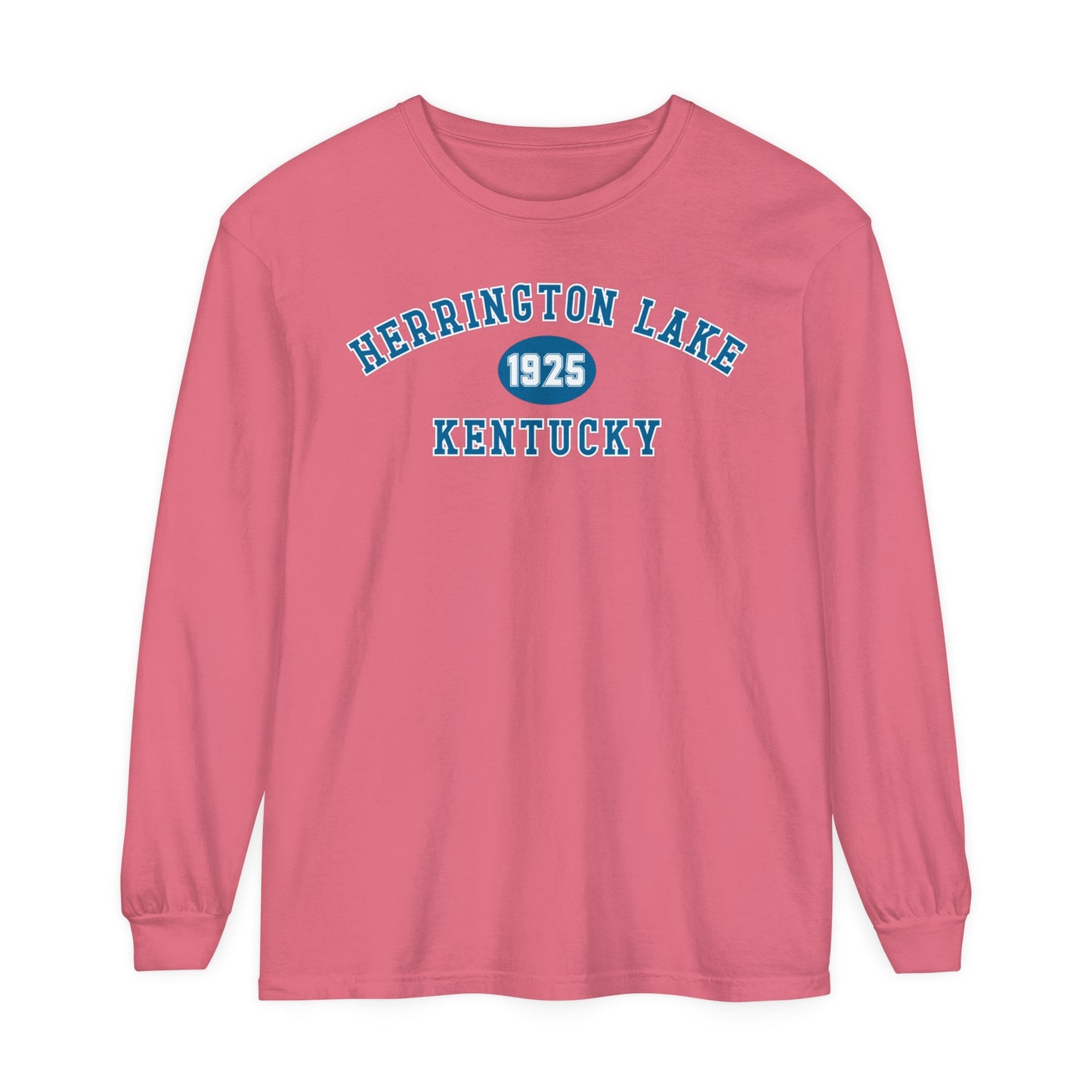 Herrington Lake SPRING PASTEL Collegiate Collection Garment-Dyed Premium Comfort Colors™ Long Sleeve T-Shirt
