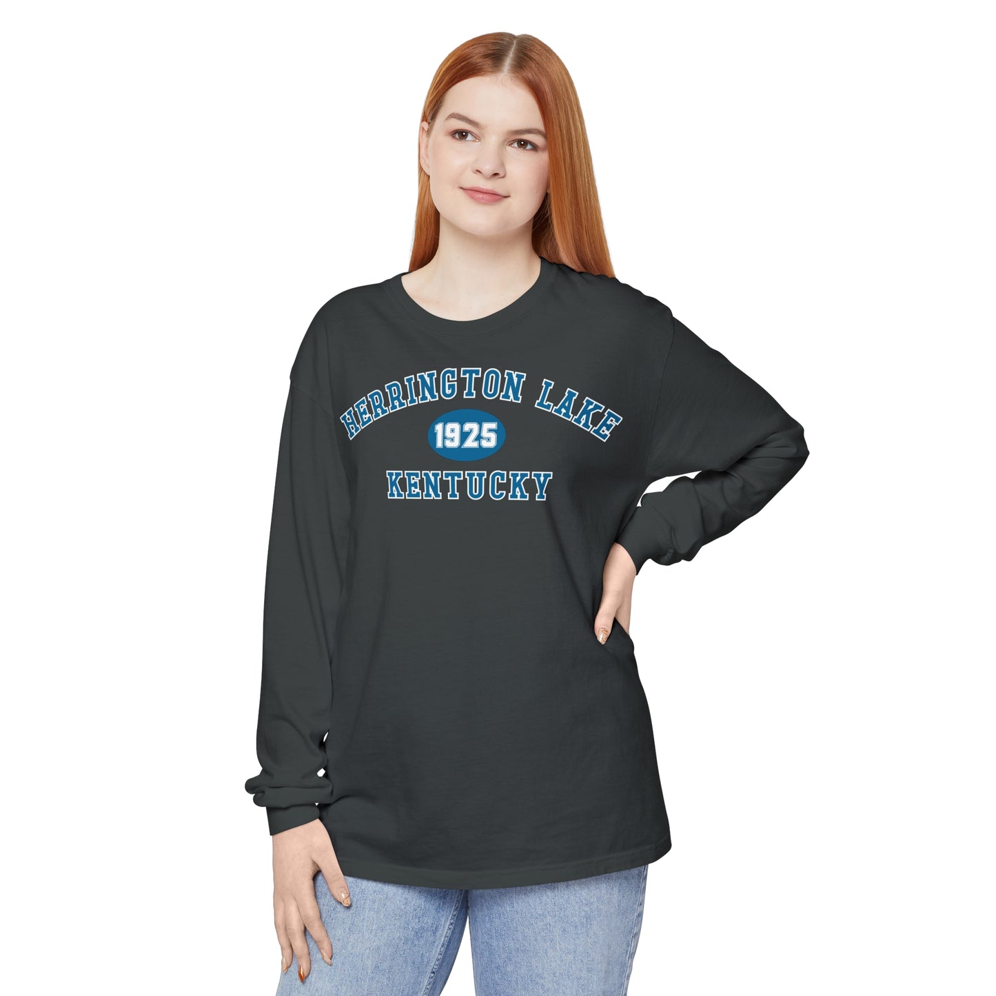 Herrington Lake "Back To School" Collegiate Collection Garment-Dyed Premium Comfort Colors™ Long Sleeve T-Shirt