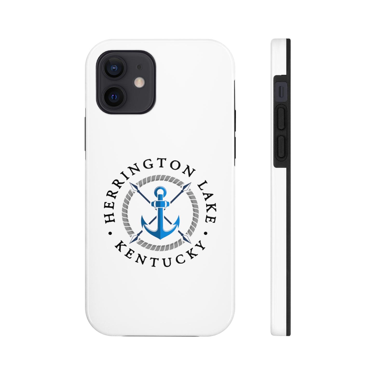 Herrington Lake Nautical Tough Phone Cases, White