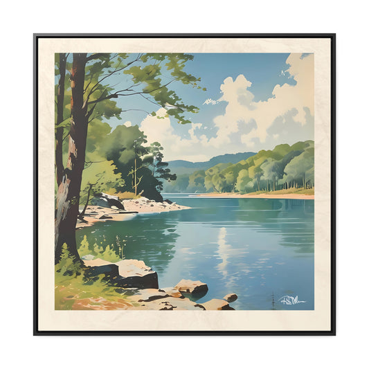 "Afternoon in the Cove" Gallery Canvas Wrap with Poplar Wood Frame