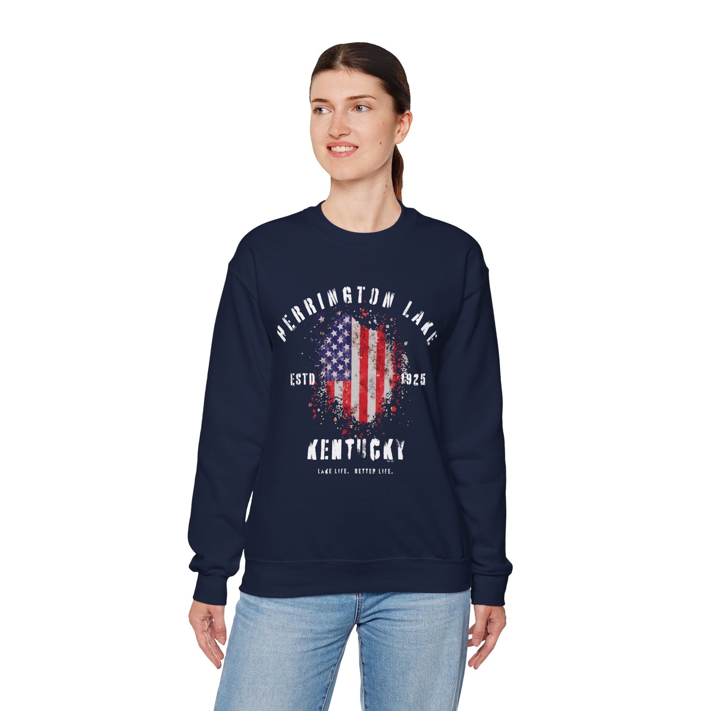 Herrington Lake Patriots Collection Unisex Heavy Blend™ Crewneck Sweatshirt