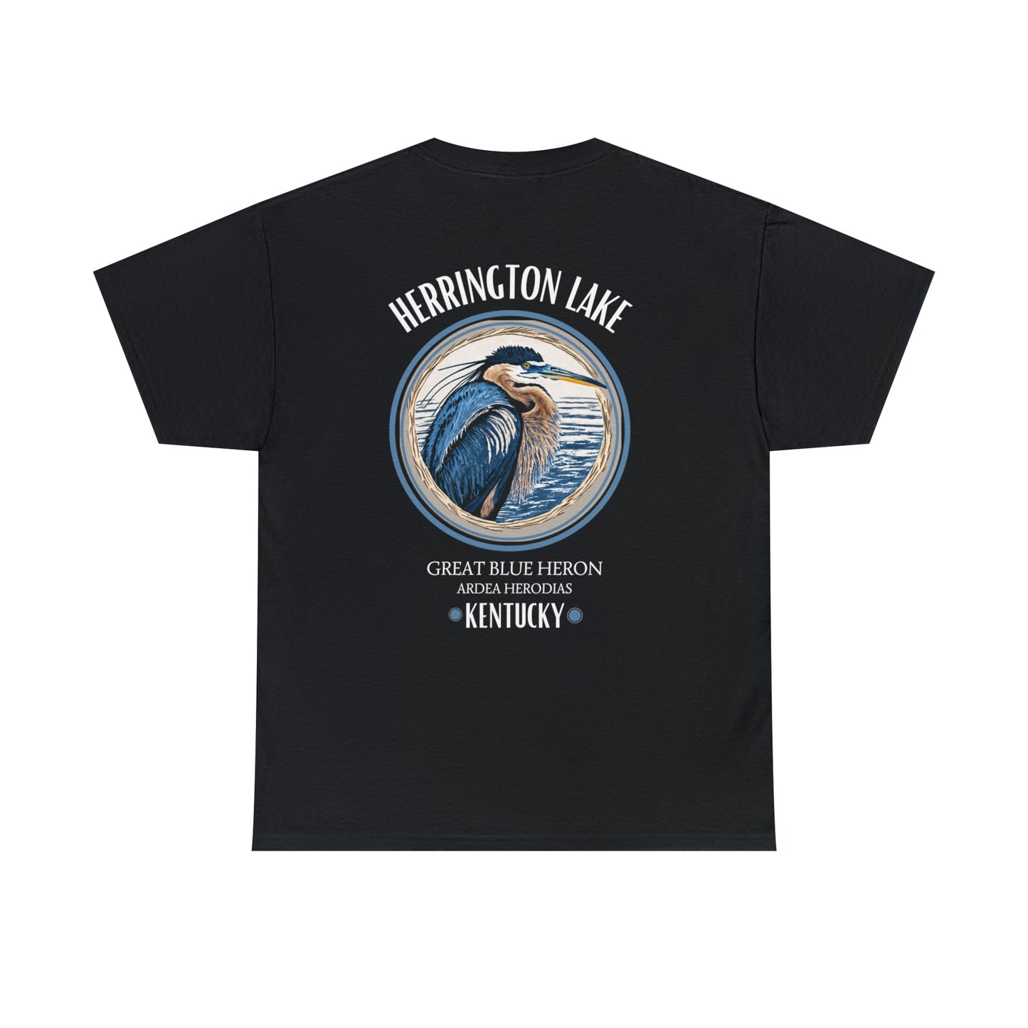 Great Blue Heron - Double-Sided Herrington Wildlife Collection Cotton Tee