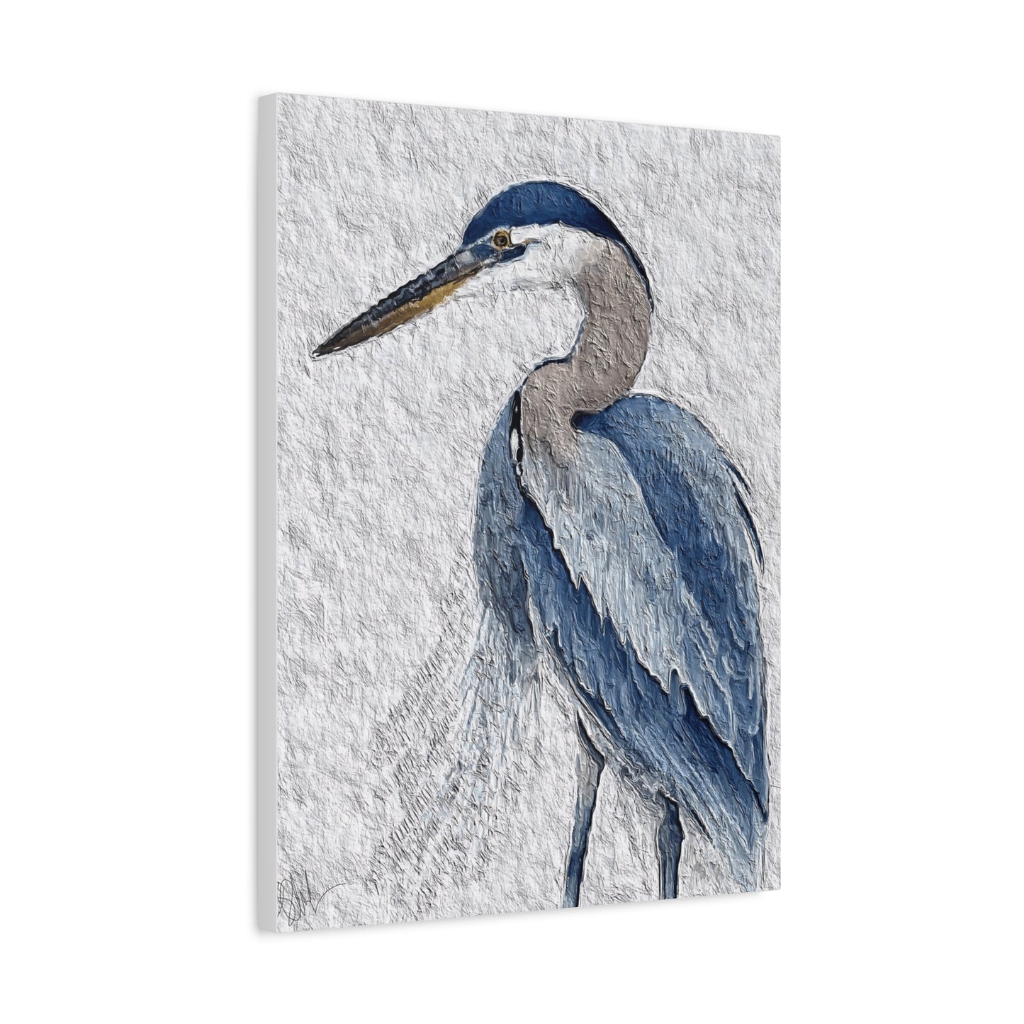 "Icon of Herrington: The Blue Heron" Digital Print on Matte Canvas, Stretched, 1.25"