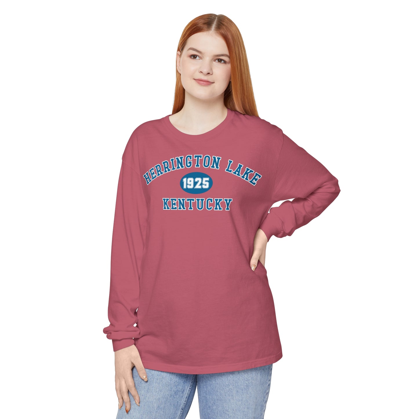 Herrington Lake "Back To School" Collegiate Collection Garment-Dyed Premium Comfort Colors™ Long Sleeve T-Shirt