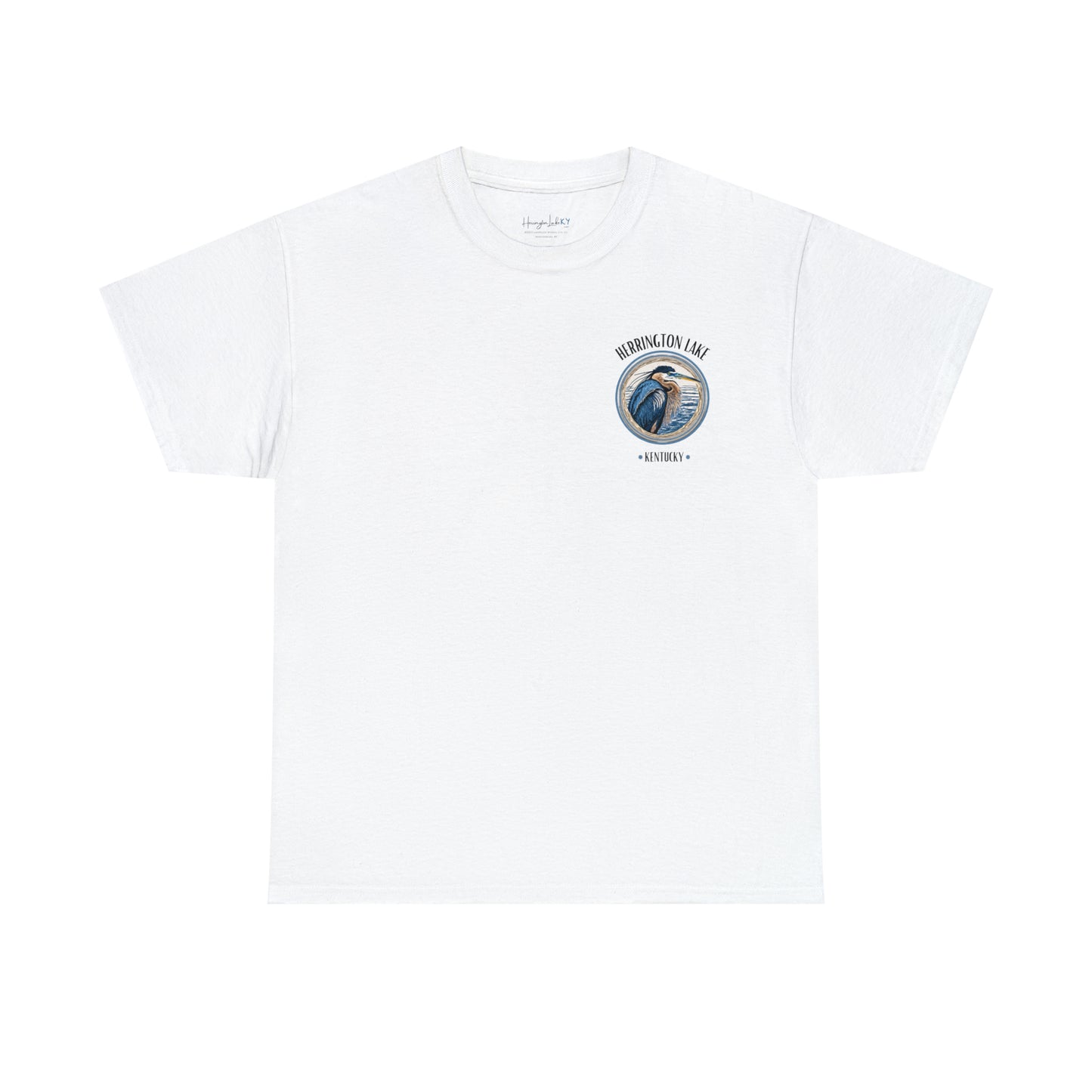 Great Blue Heron - Double-Sided Herrington Wildlife Collection Cotton Tee