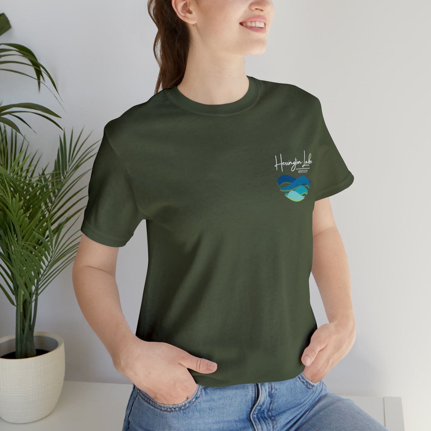 HerringtonLakeKY.com Logo Double-Sided Jersey Knit Tee