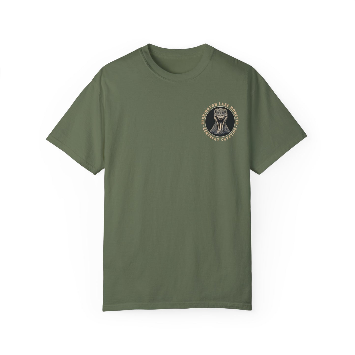 Illustrated Herrington Lake Monster Kentucky Cryptids Double-Sided Premium Garment-Dyed Comfort Colors TShirt