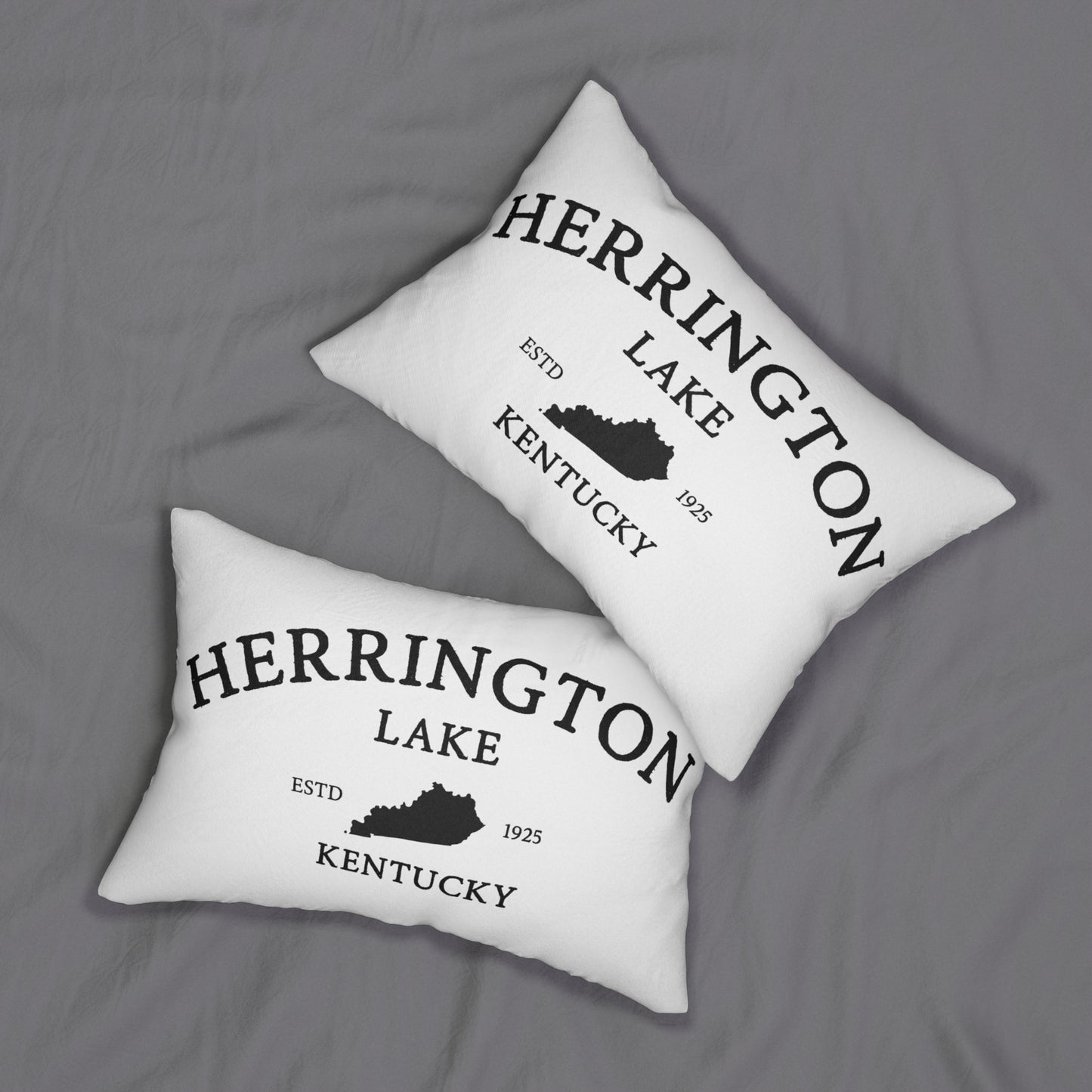 "Simply Herrington" Lumbar Pillow (White)