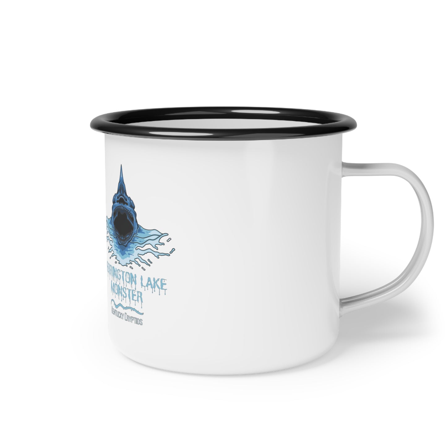 Herrington Lake Monster Enamel Camp Cup, 12oz