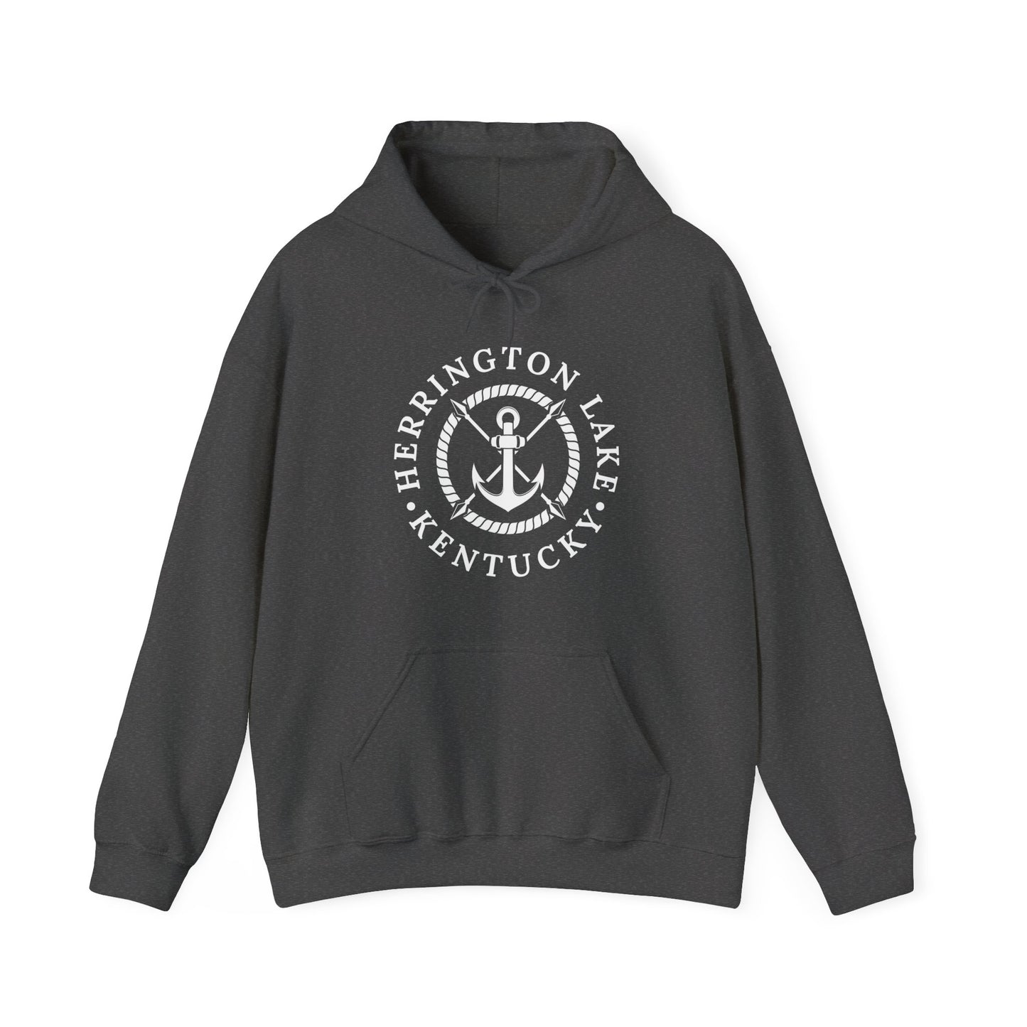 Herrington Lake Nautical Anchor Logo Heavy Blend™ Hoodie