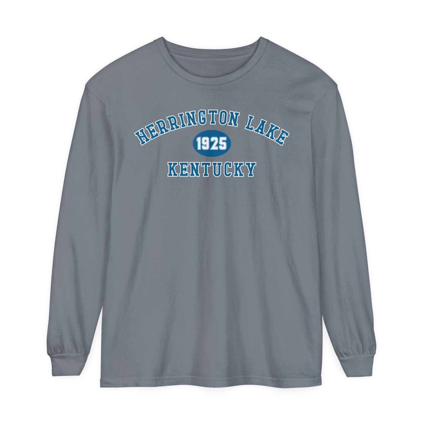Herrington Lake SPRING PASTEL Collegiate Collection Garment-Dyed Premium Comfort Colors™ Long Sleeve T-Shirt