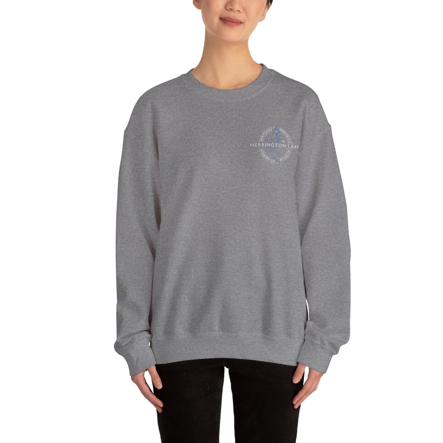"The Classic" Herrington Lake and County Double-Sided Print Unisex Heavy Blend™ Crewneck Sweatshirt