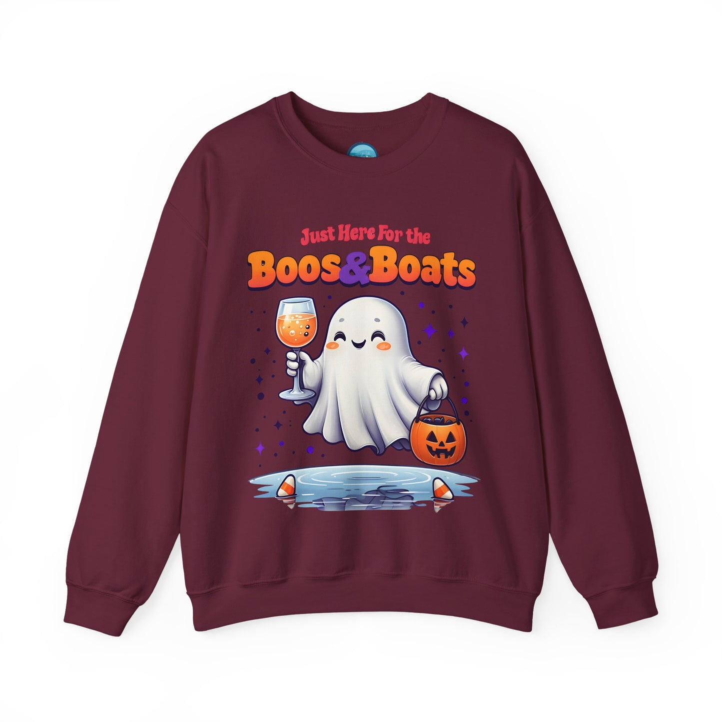"Just Here For The Booze & Boats" Heavy Blend™ Crewneck Sweatshirt