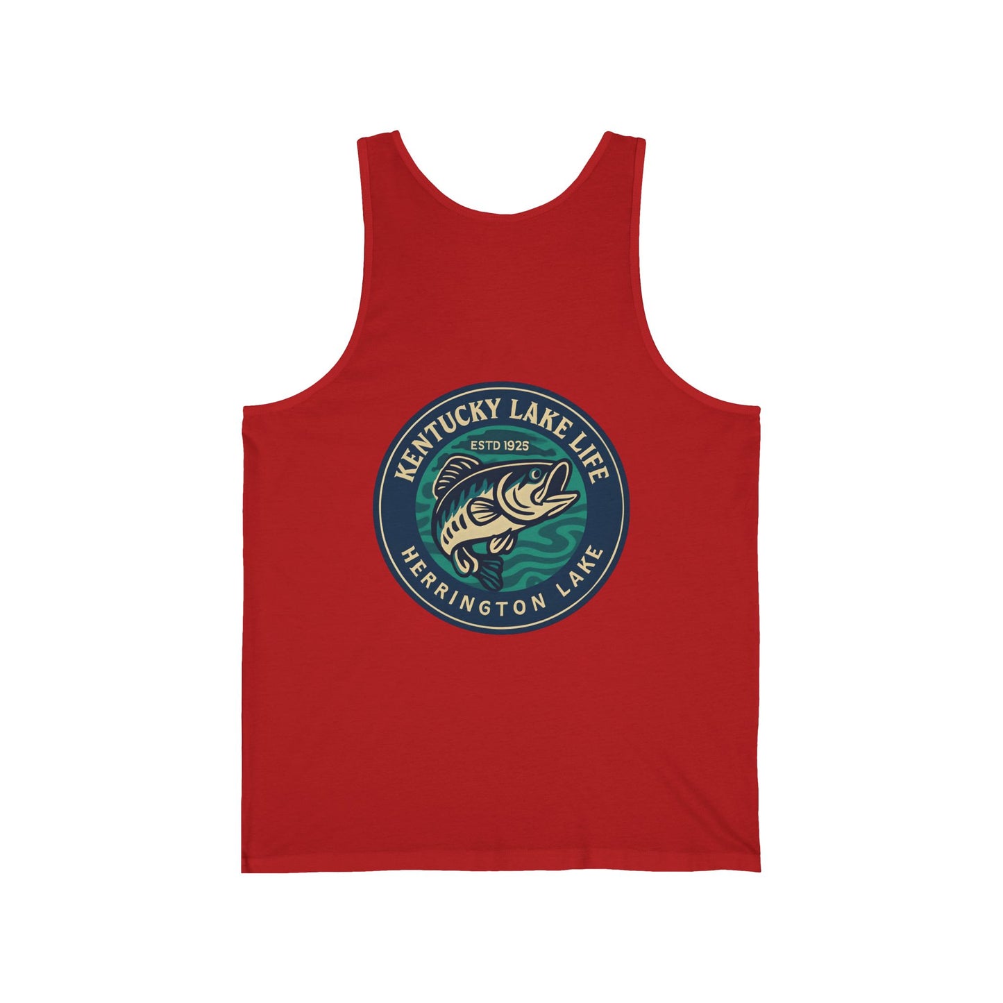 Herrington Lake Heritage Double-Side Printed Unisex Jersey Knit Cotton Tank