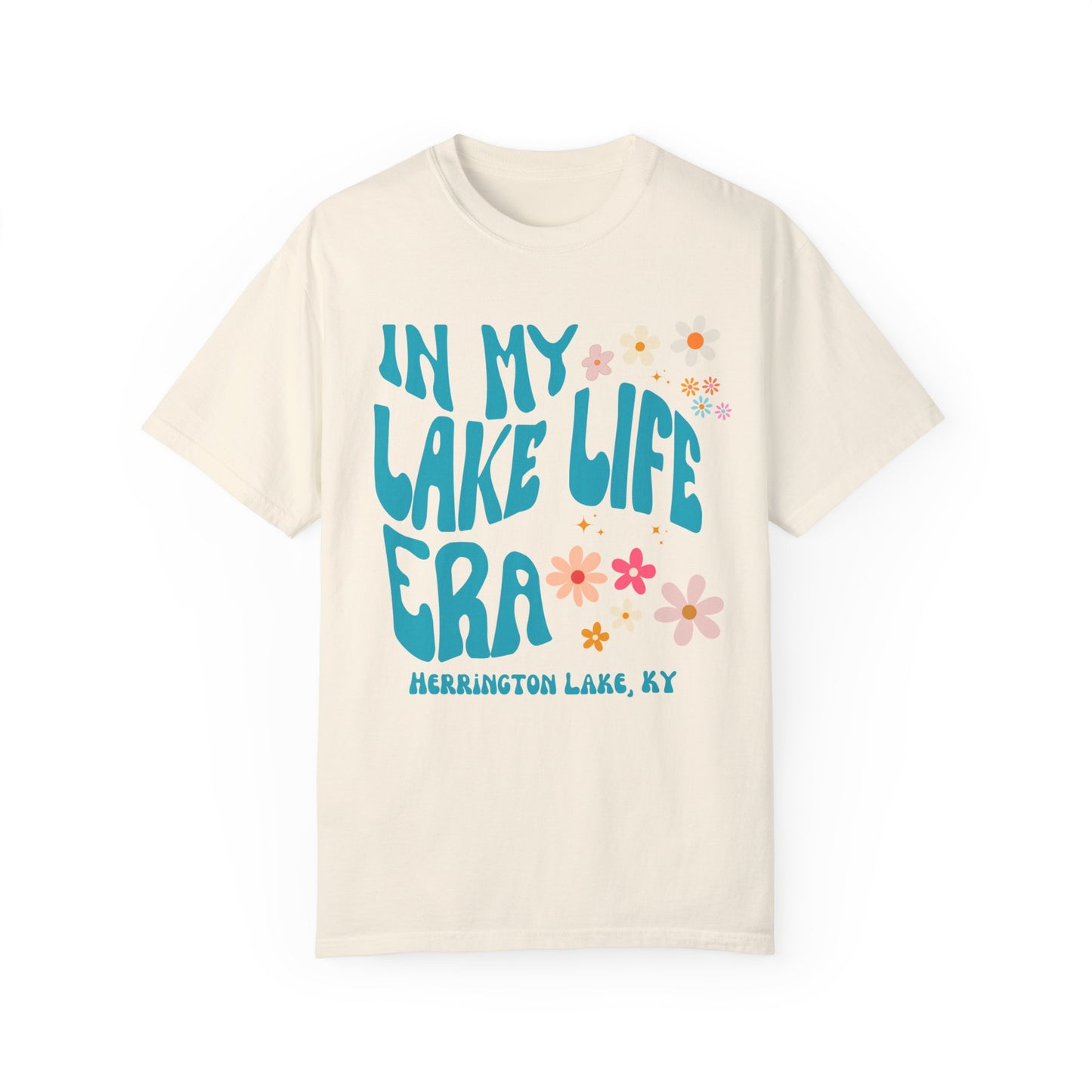 "In My Lake Life Era" Pastels Premium Garment-Dyed Cotton T-shirt