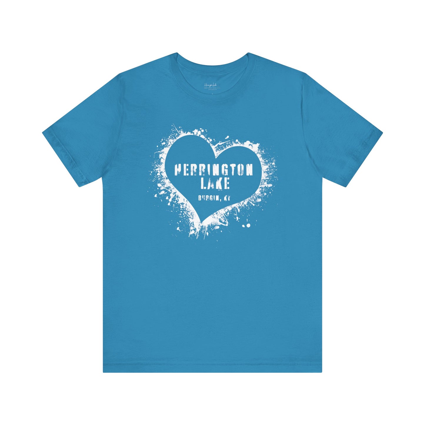 Herrington Lake Heart & Hometown Jersey Knit Cotton Tee (Burgin, KY)