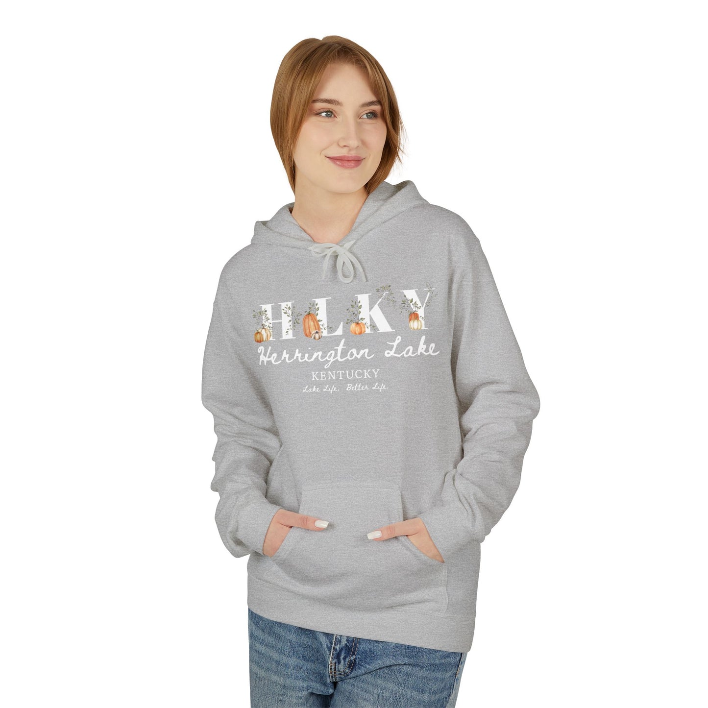 Fall Pumpkin HLKY Collection Unisex Midweight Softstyle Fleece Hoodie