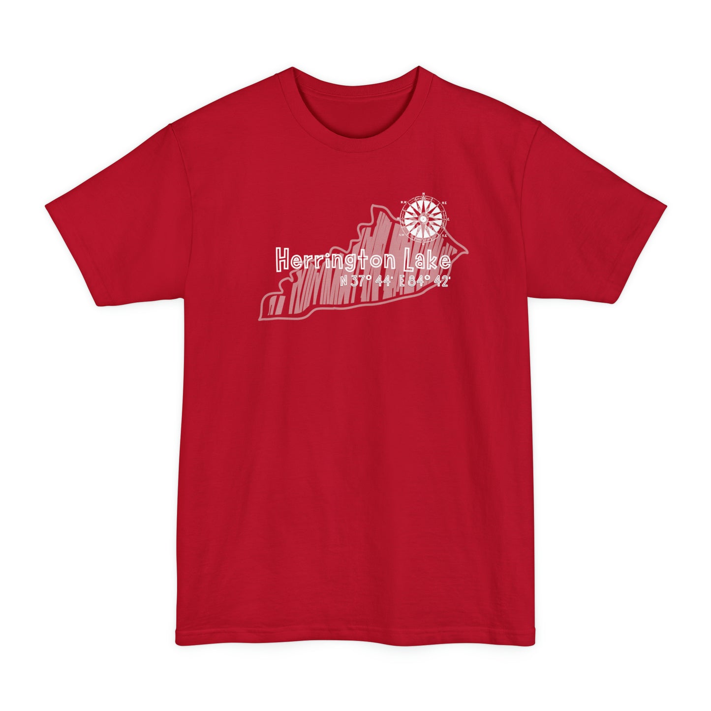 Herrington Lake Cabin Sketch Tall Hanes Beefy-T® T-Shirt