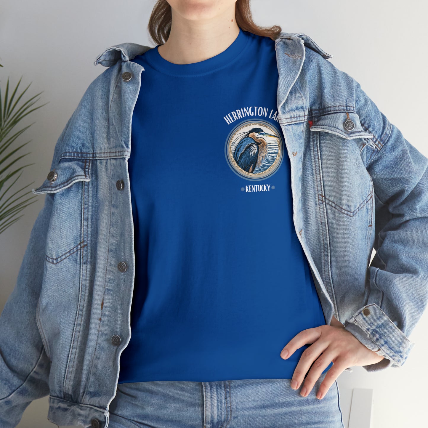 Great Blue Heron - Double-Sided Herrington Wildlife Collection Cotton Tee