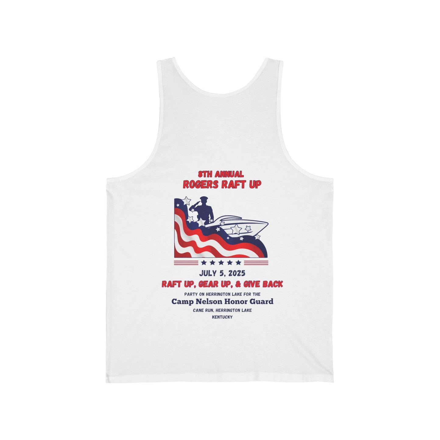 2025 Rogers Raft-Up Unisex Jersey Knit Cotton Tank