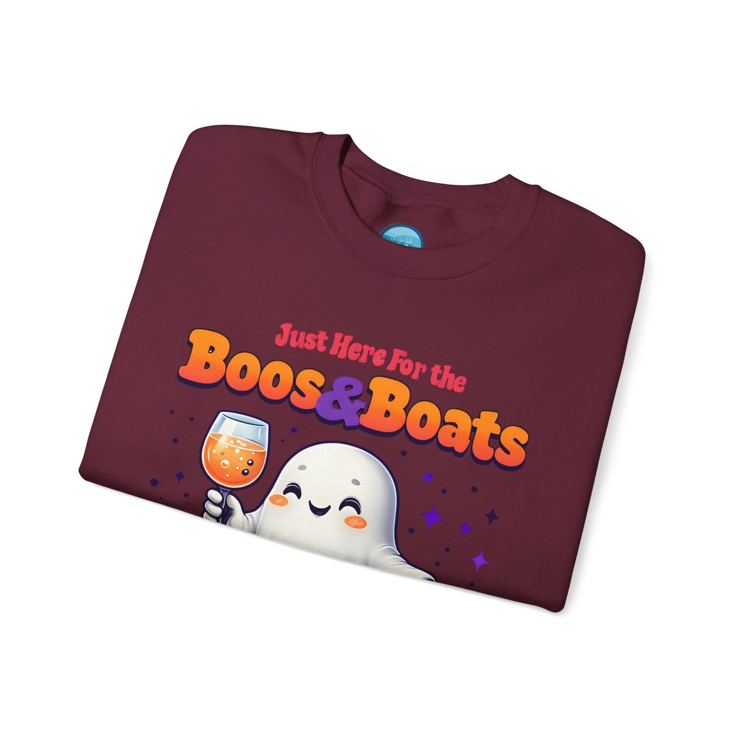 "Just Here For The Booze & Boats" Heavy Blend™ Crewneck Sweatshirt