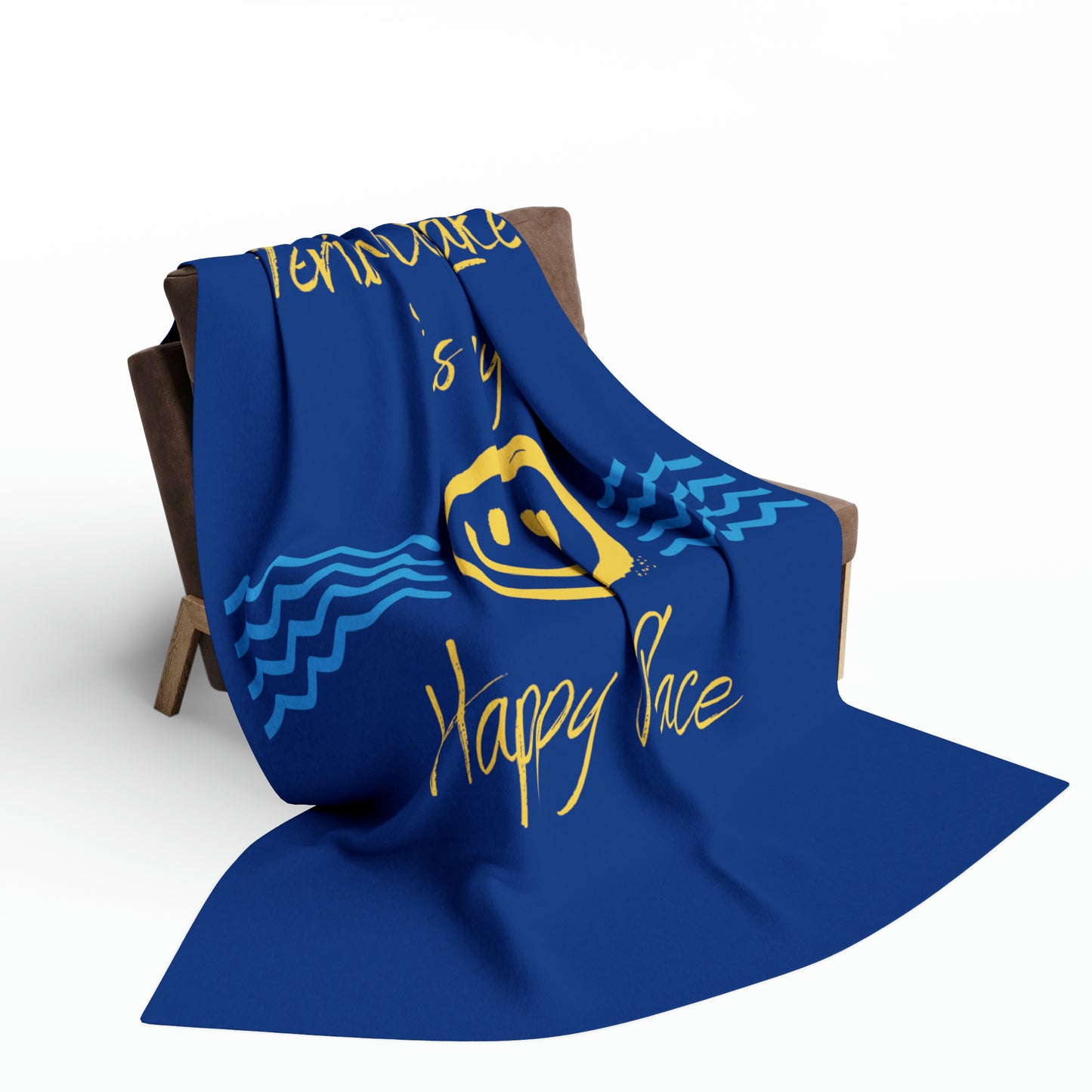 "Herrington Lake Is My Happy Place" Arctic Fleece Blanket