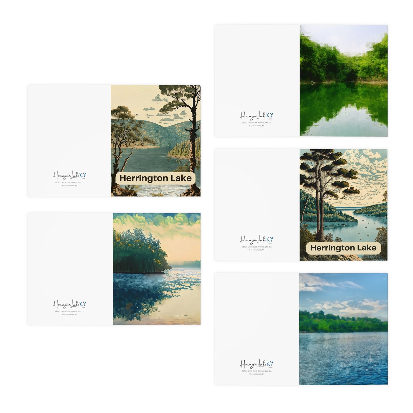 Herrington Lake Greeting Cards Starter Set (5-Pack)