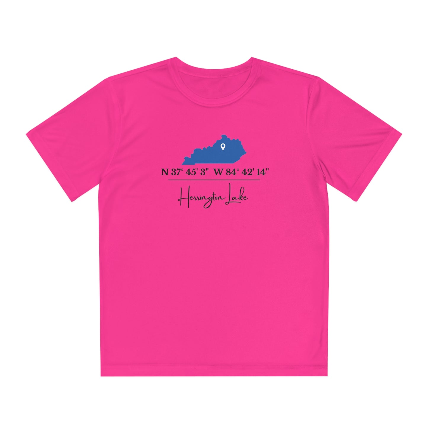 Herrington Lake Coordinates Youth Moisture Wicking Competitor Tee