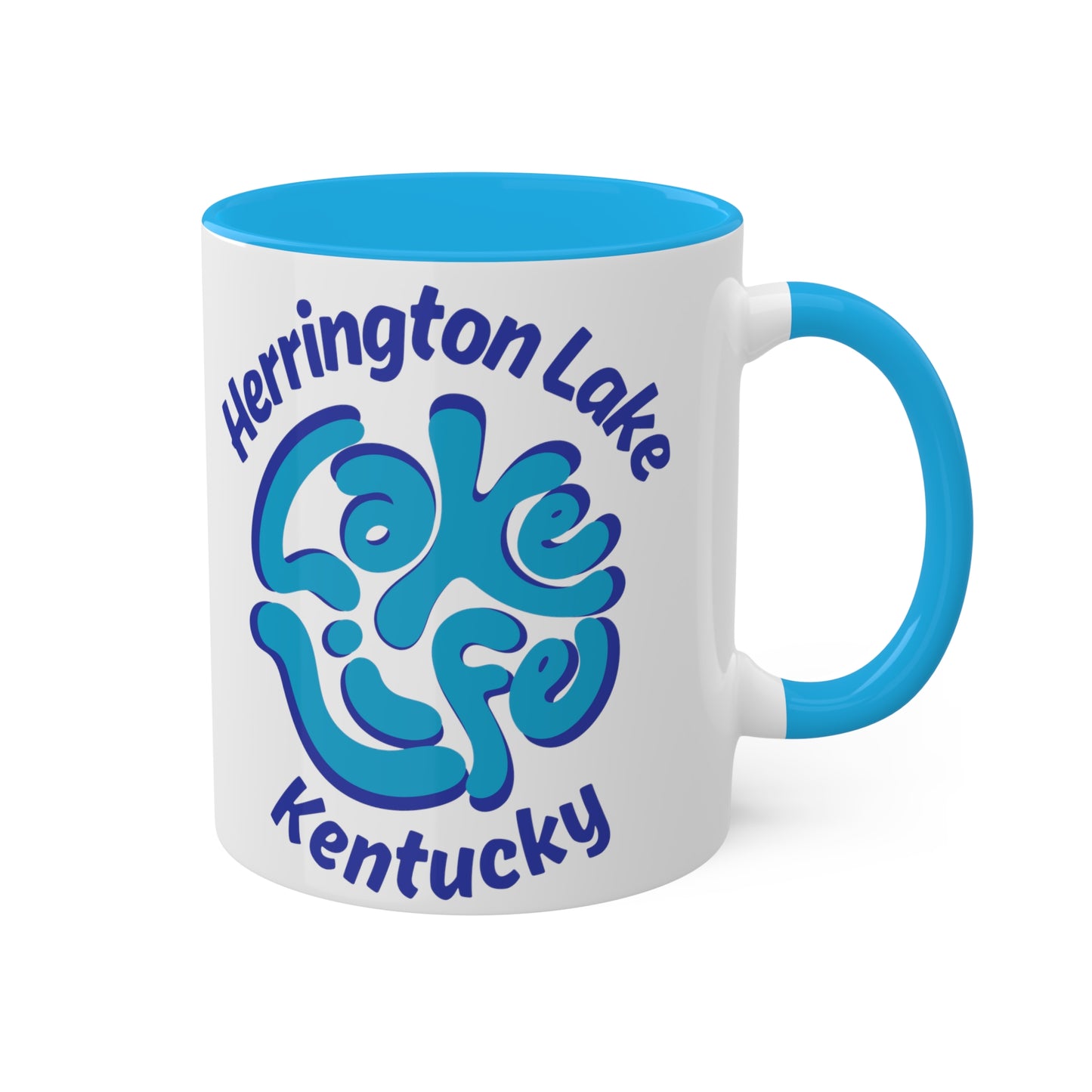 Herrington "Lake Life" Colorful Accent Mugs, 11oz
