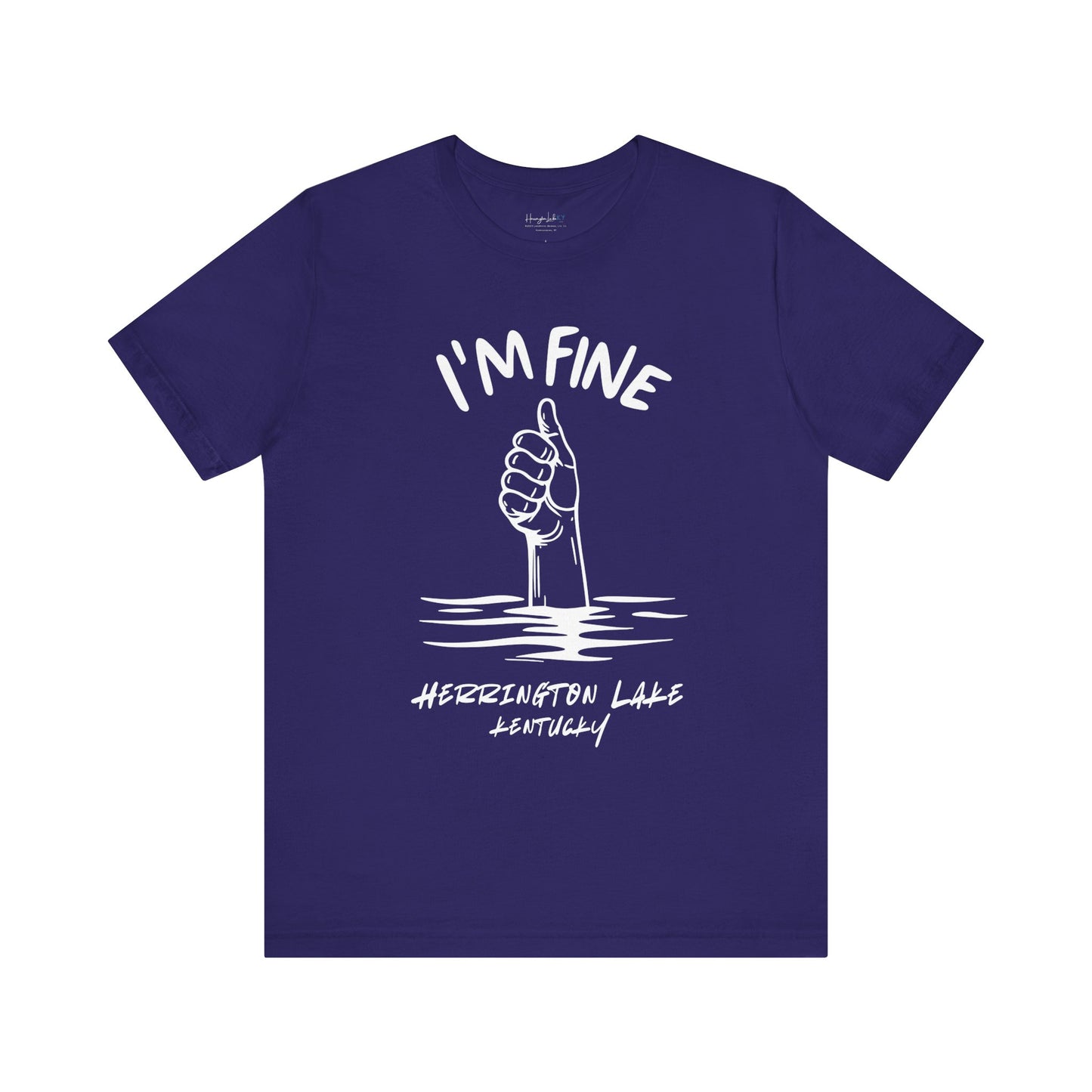 "I'm FINE!" Iconica Collection Jersey Knit Cotton Tee (Includes HLCL Donation)