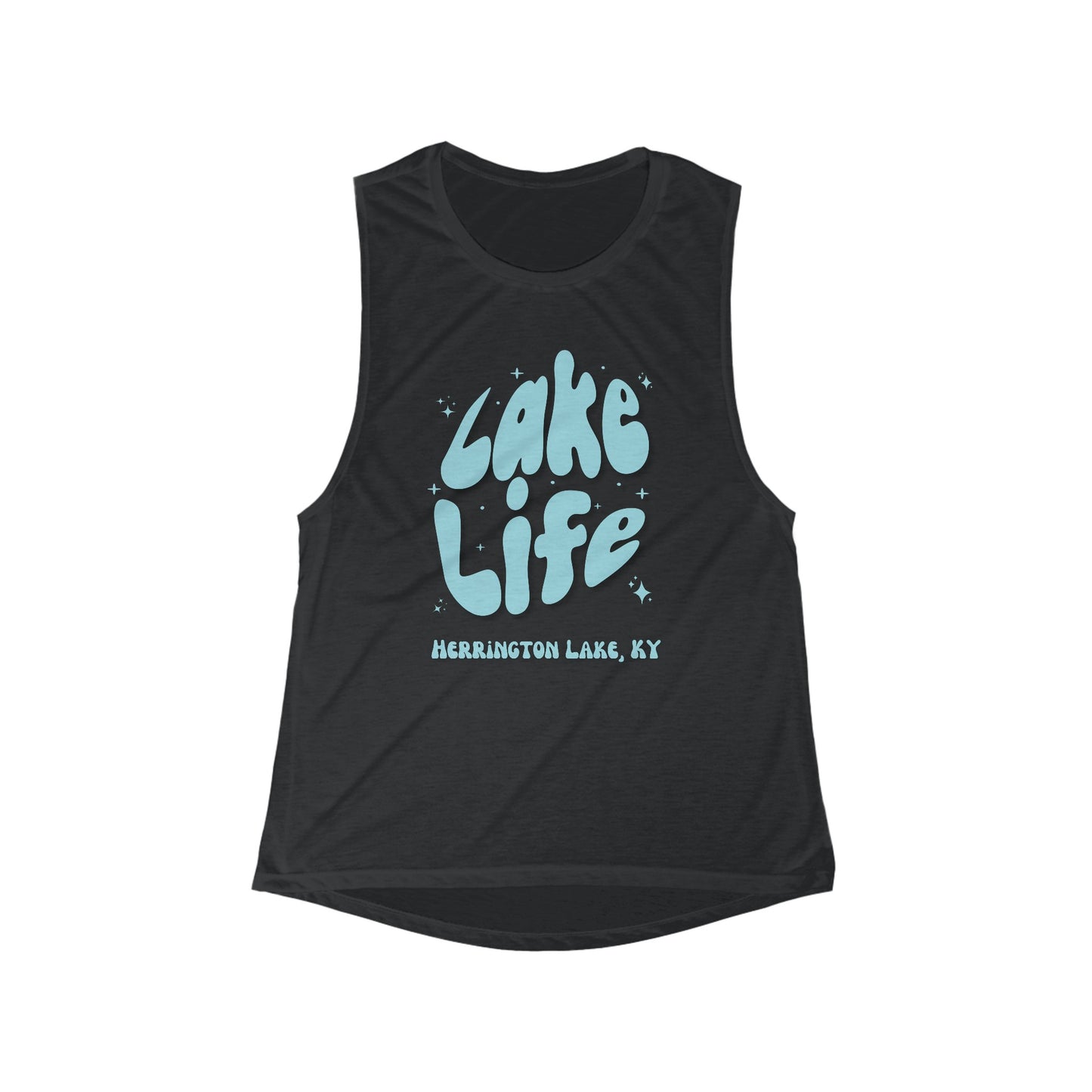 Herrington Lake Life Women's Flowy Scoop Muscle Tank