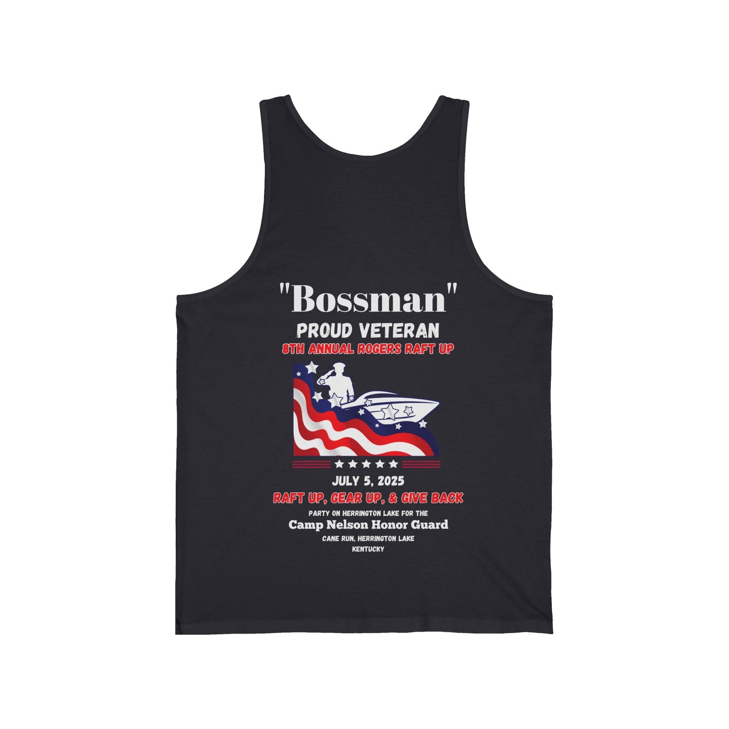 VETERANS 2025 Rogers Raft-Up Unisex Jersey Knit Cotton Tank