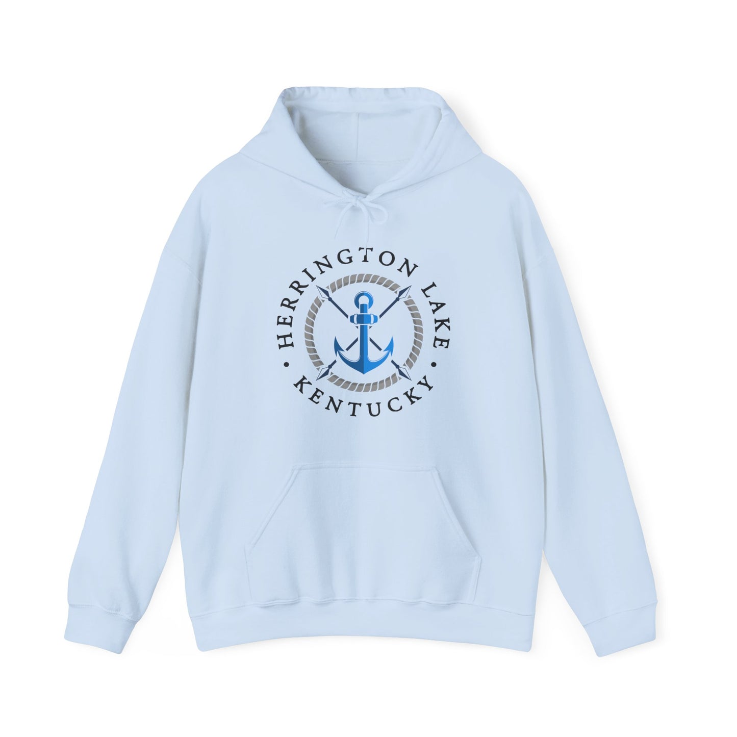 Herrington Lake Nautical Anchor Logo Heavy Blend™ Hoodie