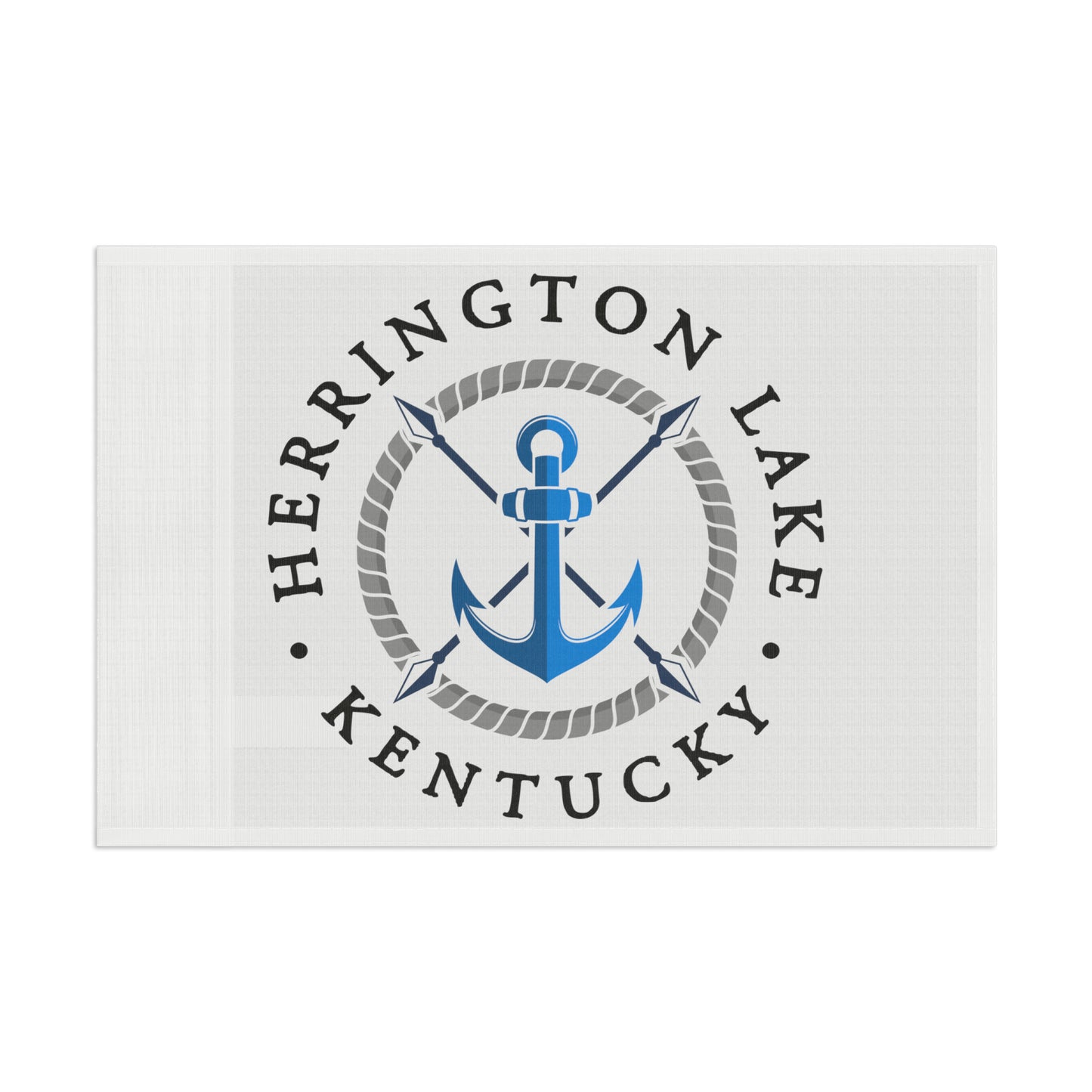 Herrington Lake Nautical Collection Flag - White
