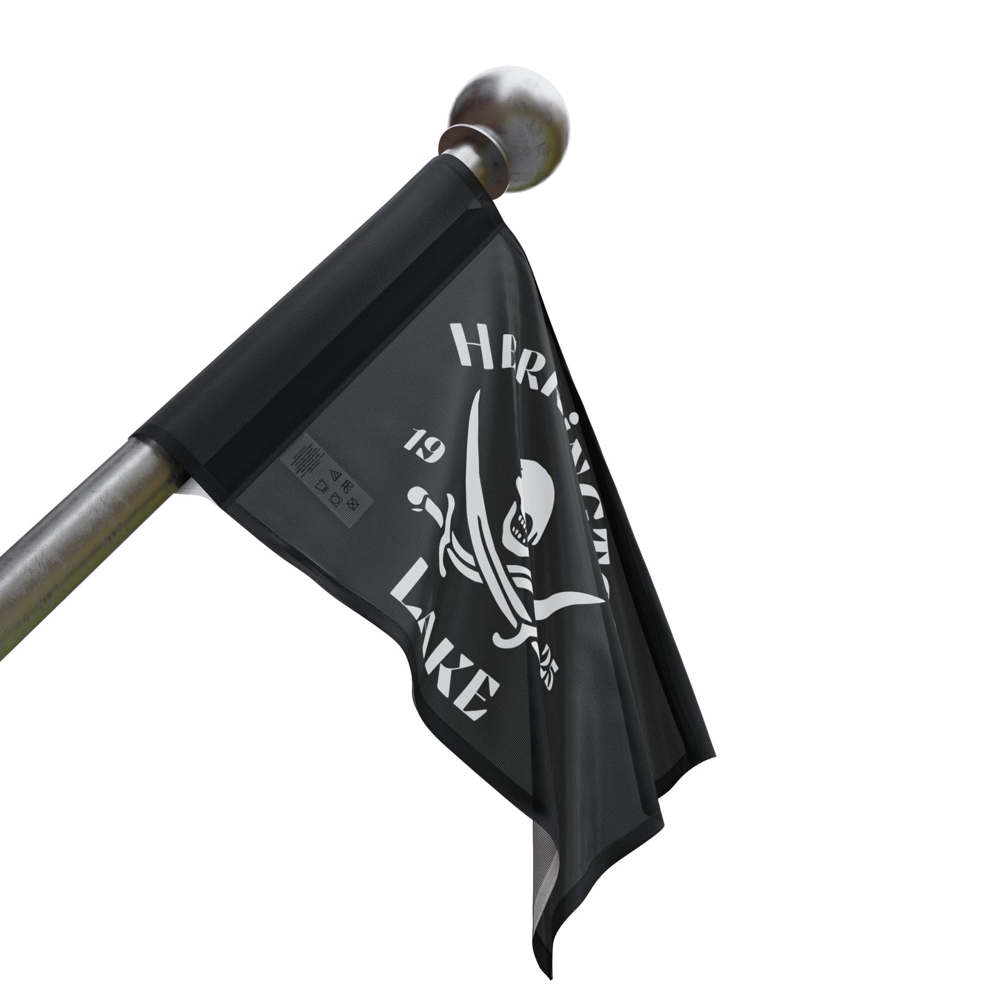 Herrington Lake Pirate Flag - Black