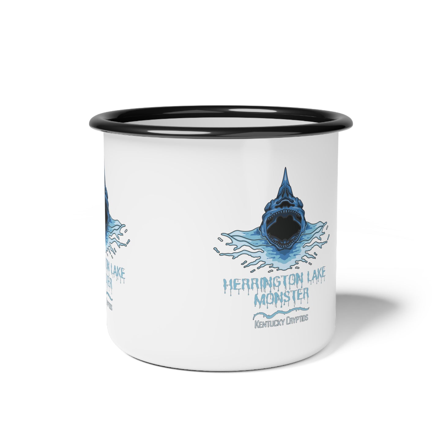Herrington Lake Monster Enamel Camp Cup, 12oz