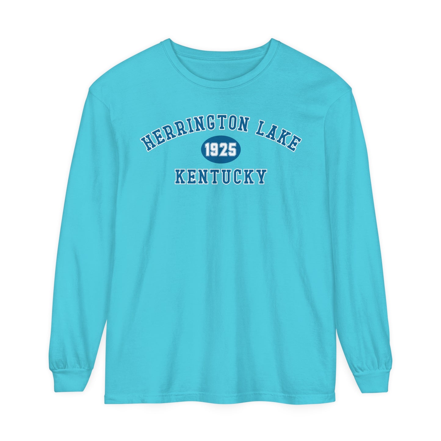 Herrington Lake SPRING PASTEL Collegiate Collection Garment-Dyed Premium Comfort Colors™ Long Sleeve T-Shirt