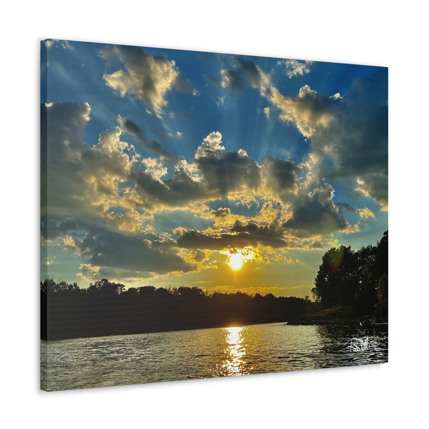 "Summer Sunset on Herrington -1" Canvas Gallery Wraps