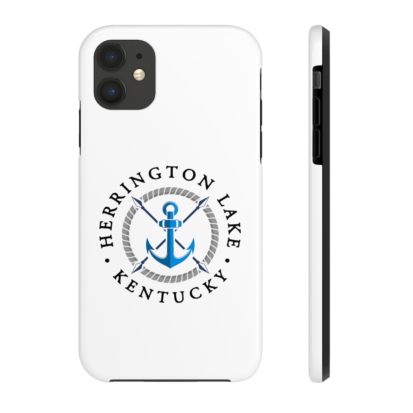 Herrington Lake Nautical Tough Phone Cases, White