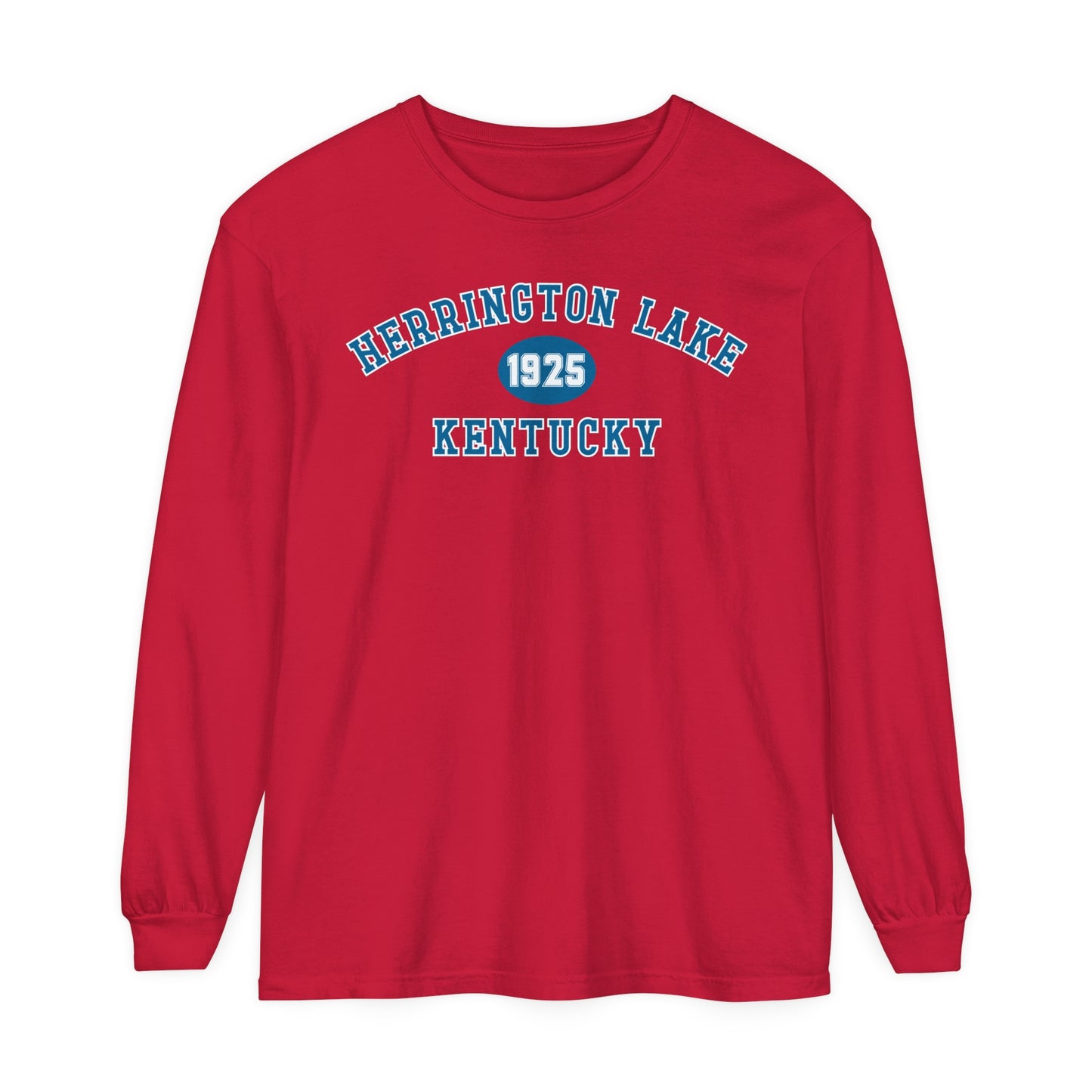 Herrington Lake SPRING PASTEL Collegiate Collection Garment-Dyed Premium Comfort Colors™ Long Sleeve T-Shirt