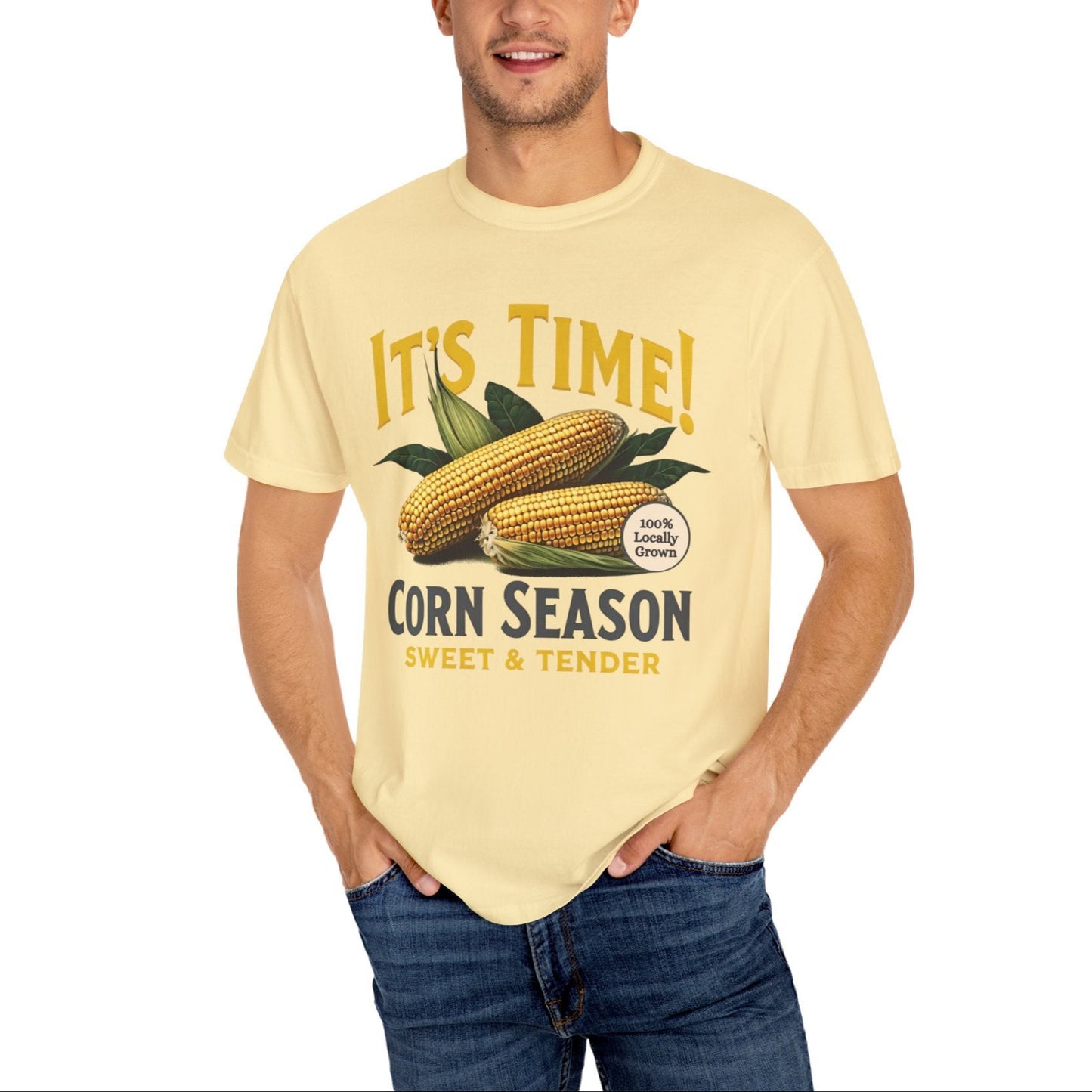 "It's Corn Season" Premium Garment-Dyed Comfort Colors TShirt