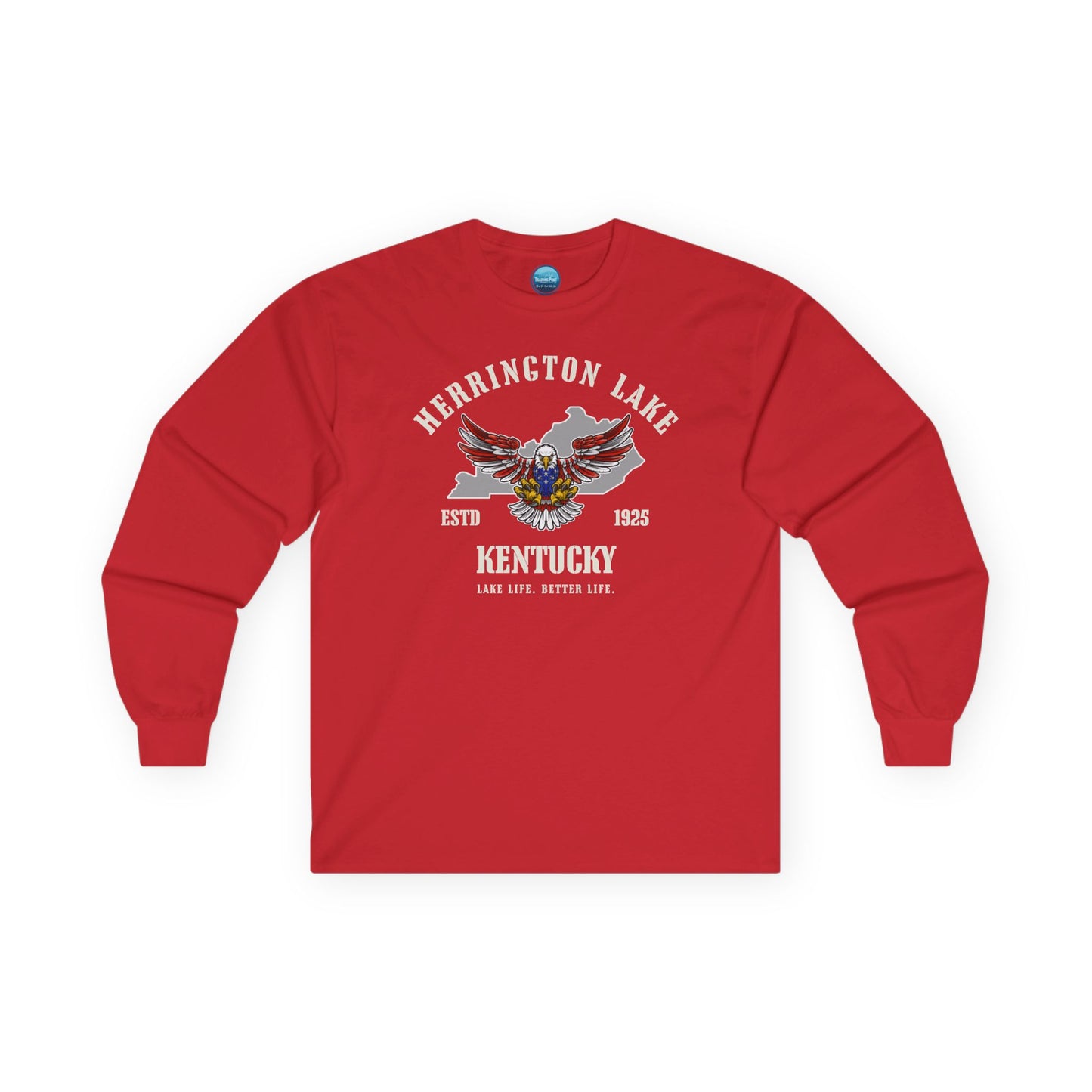 "Screaming Eagle" Herrington Lake Patriots Collection Ultra Cotton Long Sleeve Tee