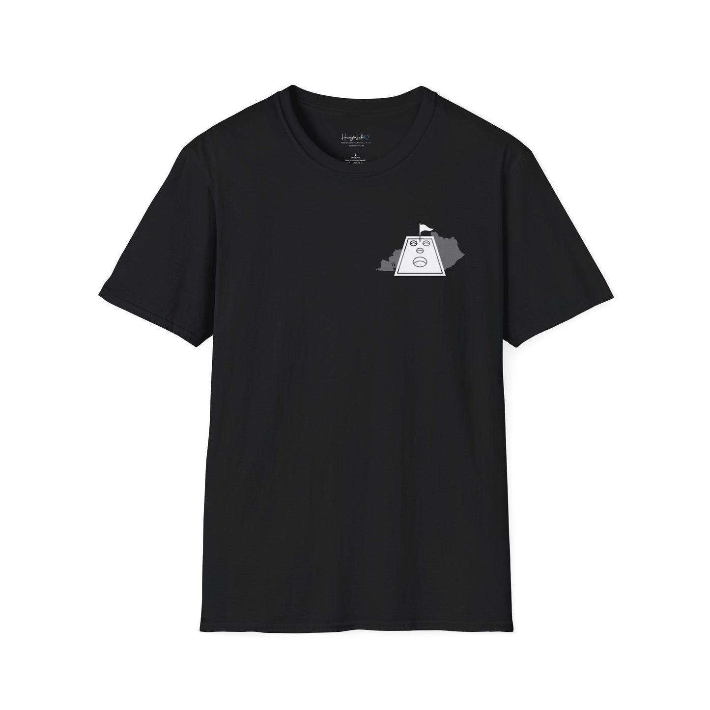 HLKY Cornhole Club Soft Ringspun Cotton Double-Sided Tee